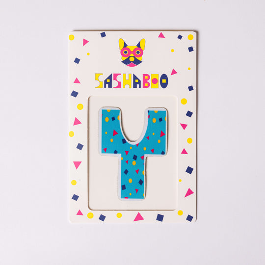 Letter Y reusable alphabet patch for kids learning letters spelling names and creative educational play