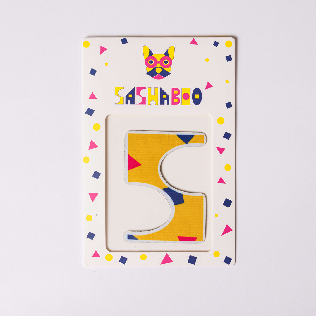 Letter S reusable alphabet patch for kids learning letters spelling names and creative educational play