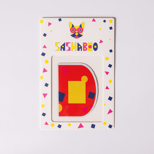 Letter D reusable alphabet patch for kids learning letters spelling names and creative educational play