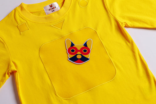 TeeBoo™ Oversized Kids Shirt – With StickyBooPad™ Zones