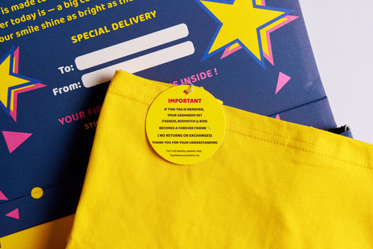 TeeBoo™ Oversized Kids Shirt – With StickyBooPad™ Zones