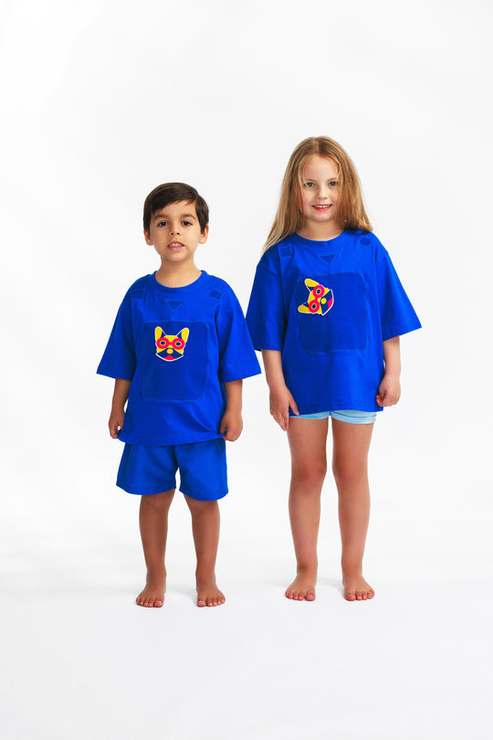 TeeBoo™ Oversized Kids Shirt – With StickyBooPad™ Zones